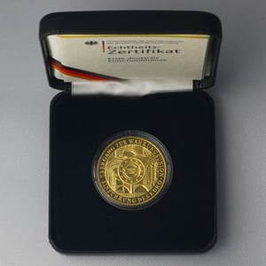 Goldmünze 200 Euro "Einführung des Euro" 2002 Etui (Deutschland) - Miniaturansicht 3