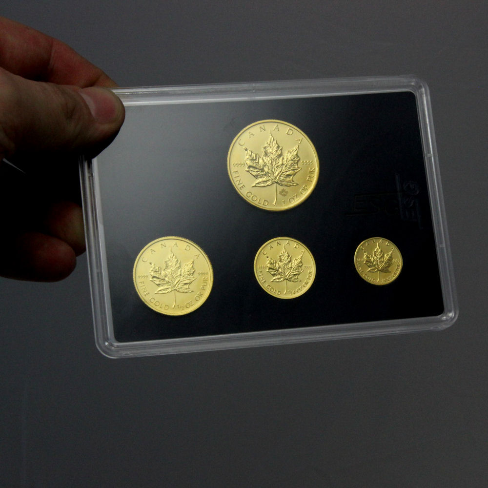 Goldmünzen "Maple Leaf" Set – 4-teilig 1oz+1/2oz+1/4oz+1/10oz (Kanada) - Detailansicht 2