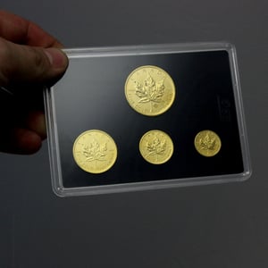 Goldmünzen "Maple Leaf" Set – 4-teilig 1oz+1/2oz+1/4oz+1/10oz (Kanada) - Miniaturansicht 3