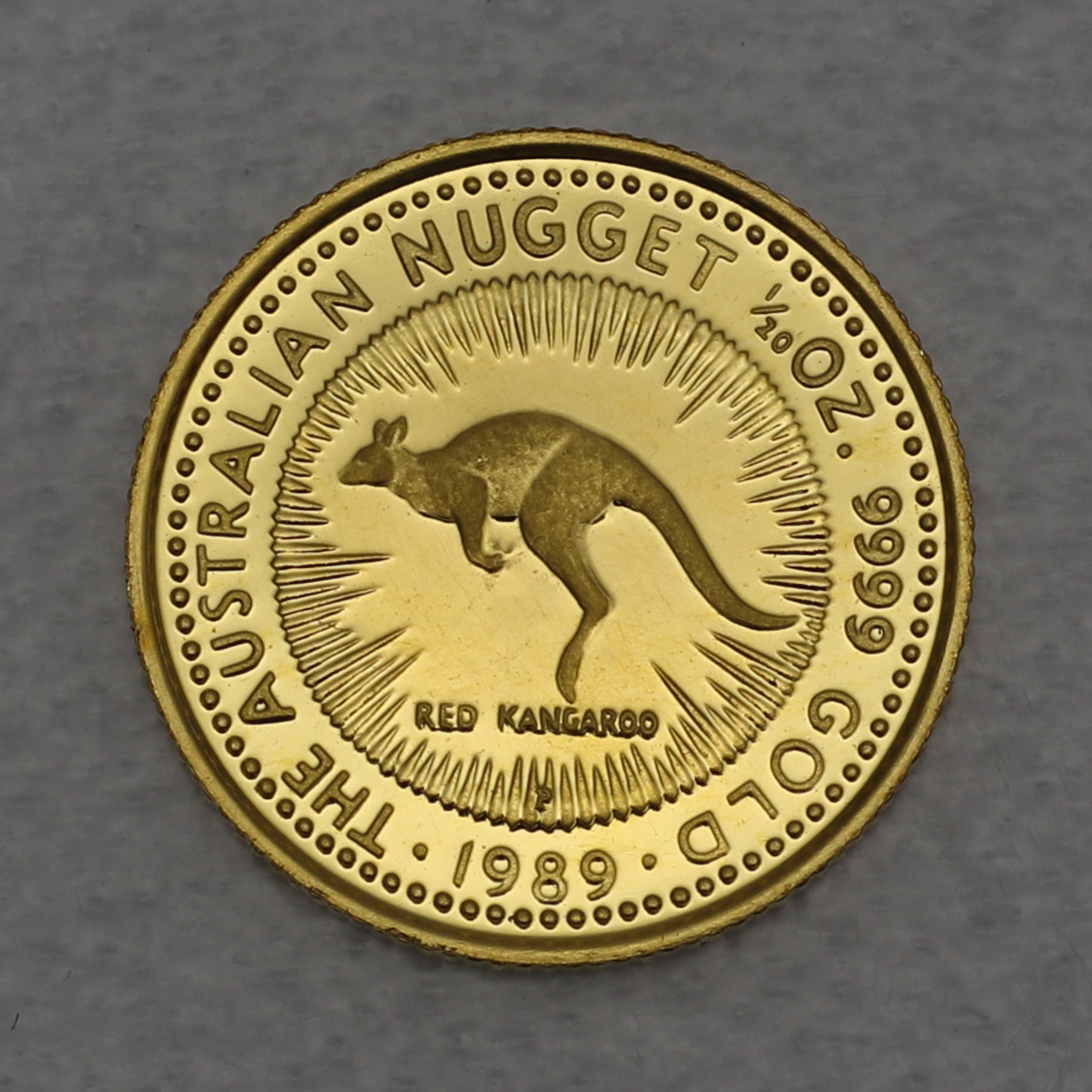 Goldmünze 1/20oz "Känguru" 1989 (PP) Australian Nugget (Australien) - Hauptansicht