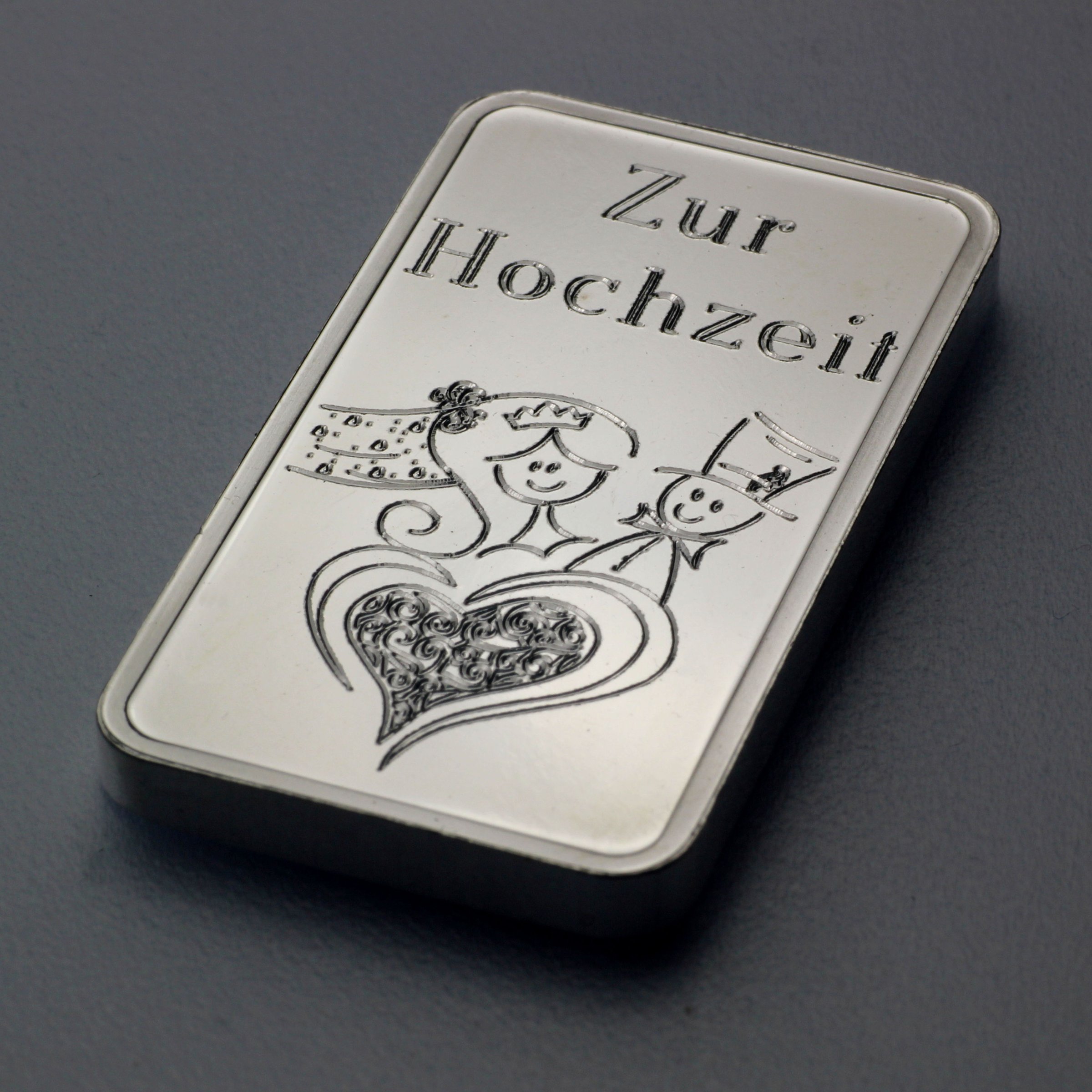 Silberbarren 1oz "Zur Hochzeit" ESG - Detailansicht 1