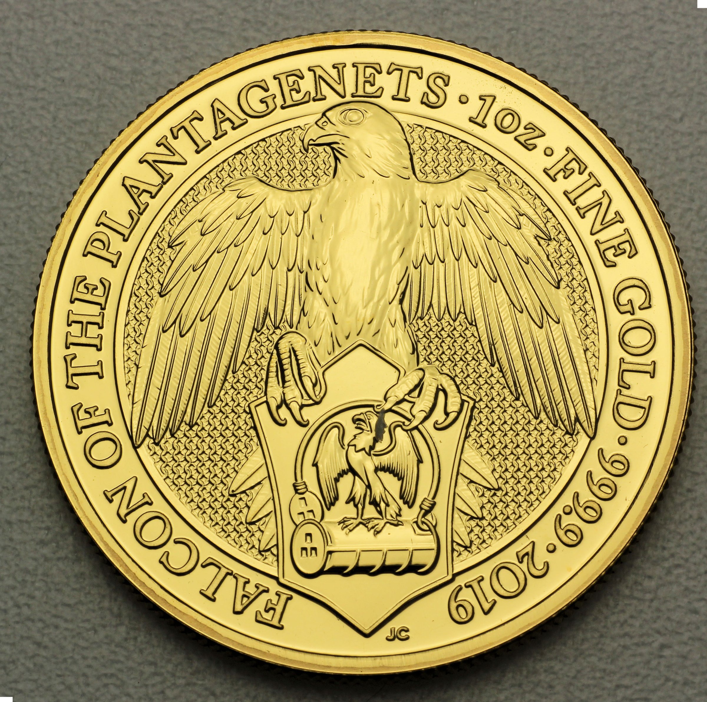 Goldmünze 1oz "Falcon of the Plantagenets" 2019 The Queen s Beasts (Großbritannien) - Hauptansicht