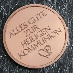 Kupfermedaille "Kommunion" Gravurmedaille - Miniaturansicht 6