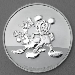 Silbermünze 1oz "Mickey & Donald" 2023 Disney diff. (Niue) - Hauptansicht