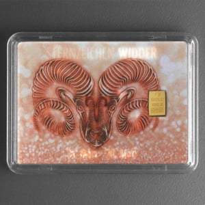 Goldbarren 1g "Sternzeichen: Widder" (Flip) - Miniaturansicht 2
