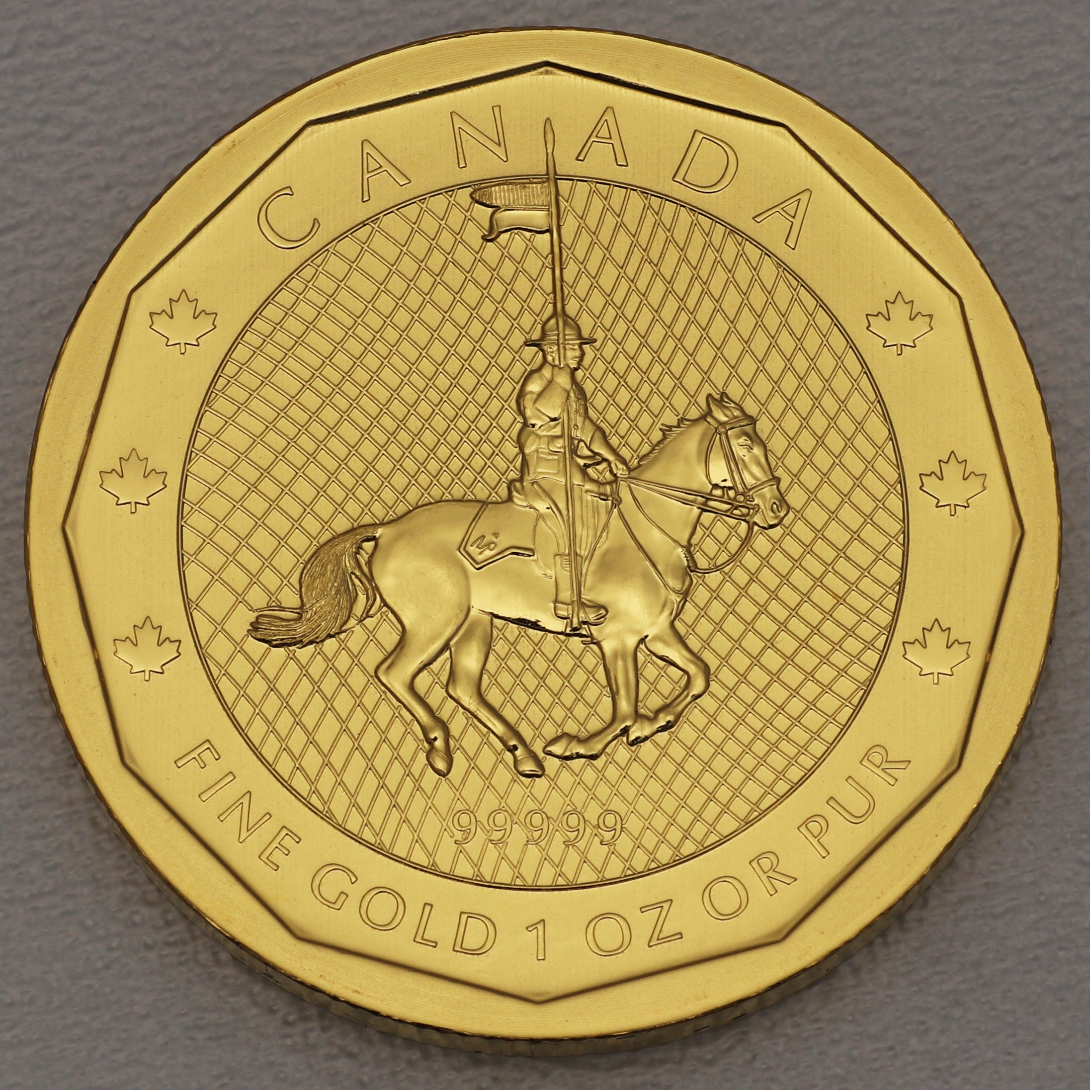 Goldmünze 1oz "Mounted Police" 2011 (Kanada) - Hauptansicht
