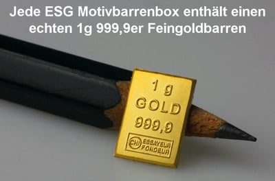 Goldbarren 1g "Kerzen/Happy Birthday" (Motivbox) - Miniaturansicht 2