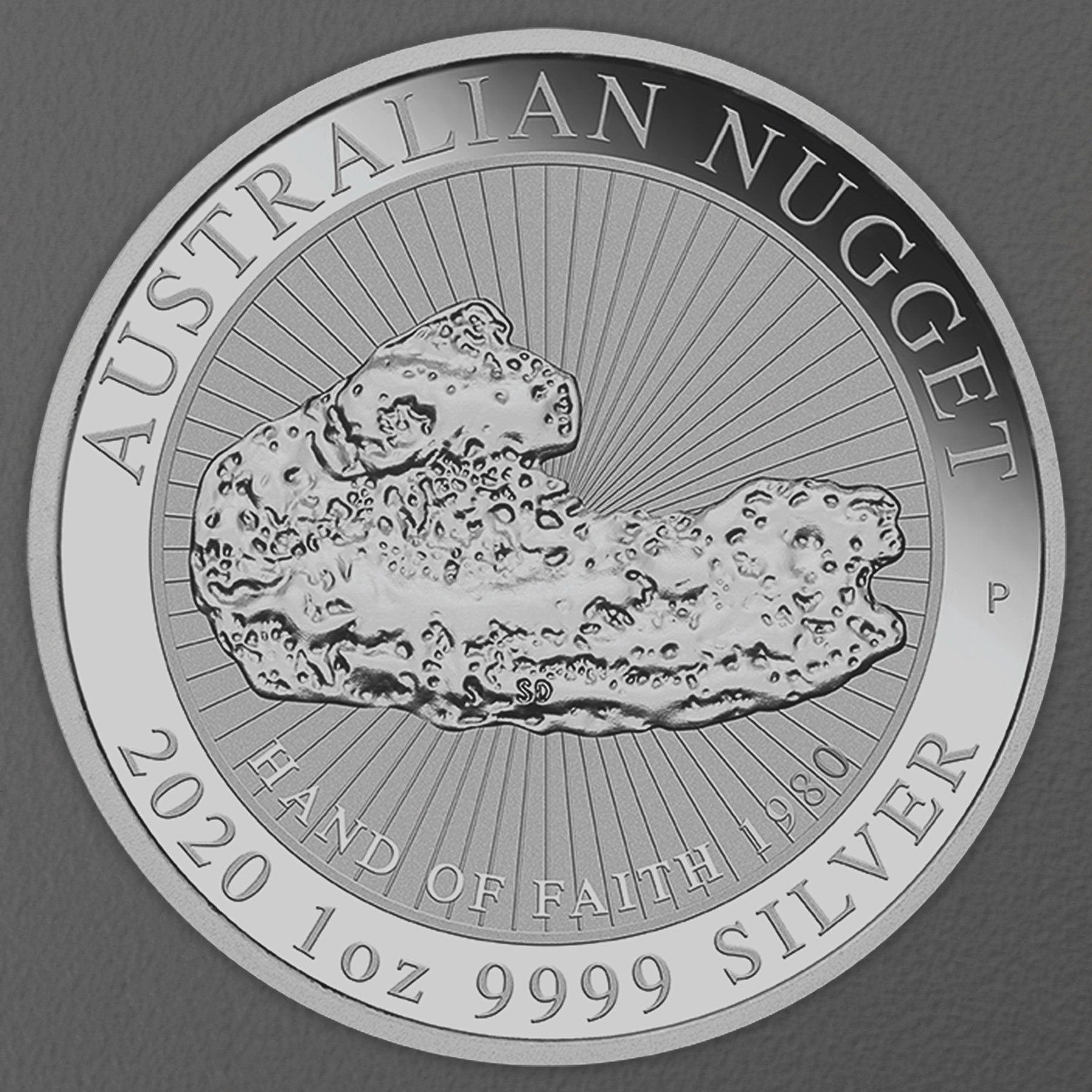 Silbermünze 1oz "Hand of Faith" 2020 Australian Nugget diff. (Australien) - Hauptansicht