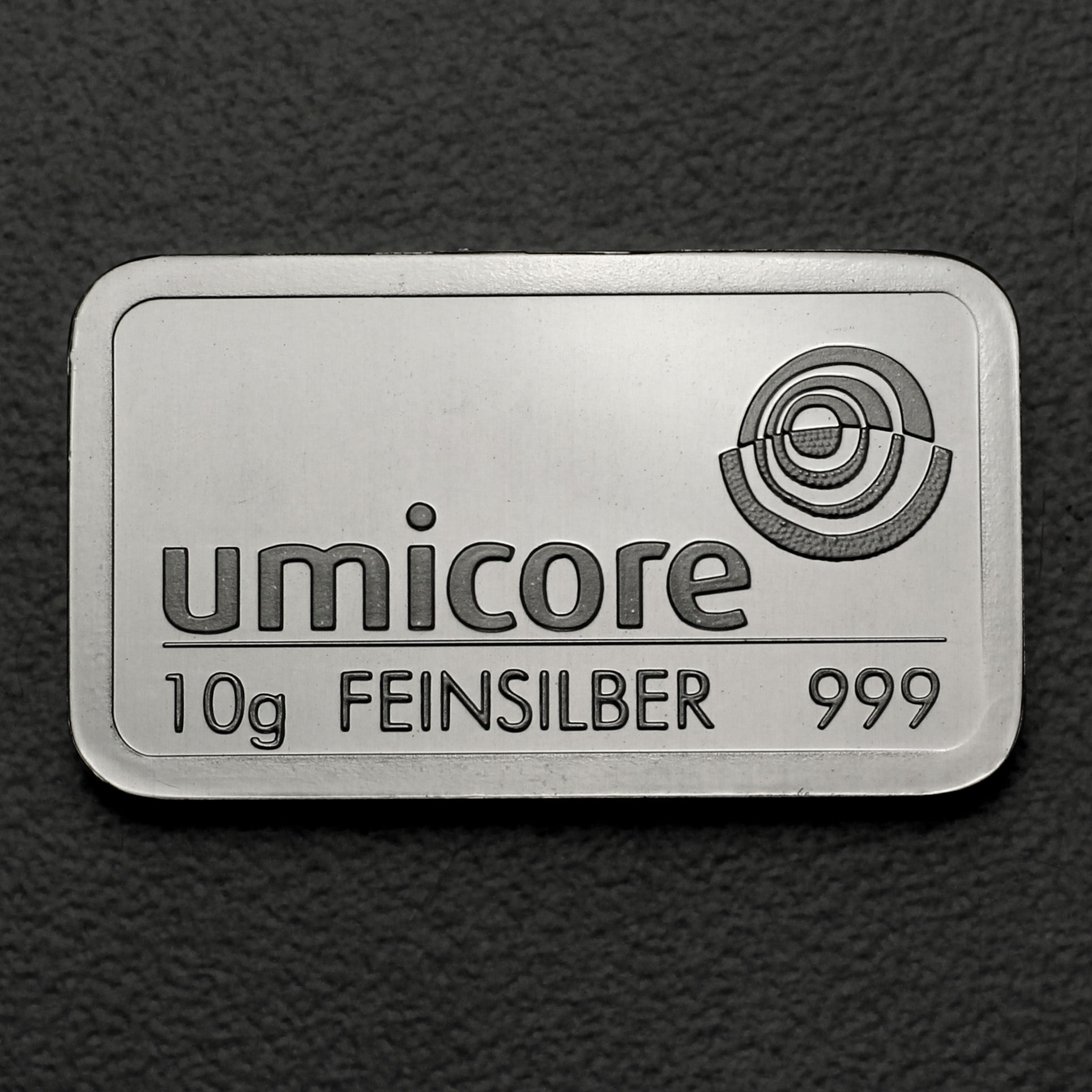 Silberbarren 10g UMICORE geprägt - Hauptansicht