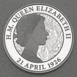 Silbermünze 1oz "95th Birthday" 2021 (PP) H. M. Queen Elizabeth II. (Australien) - Miniaturansicht 1