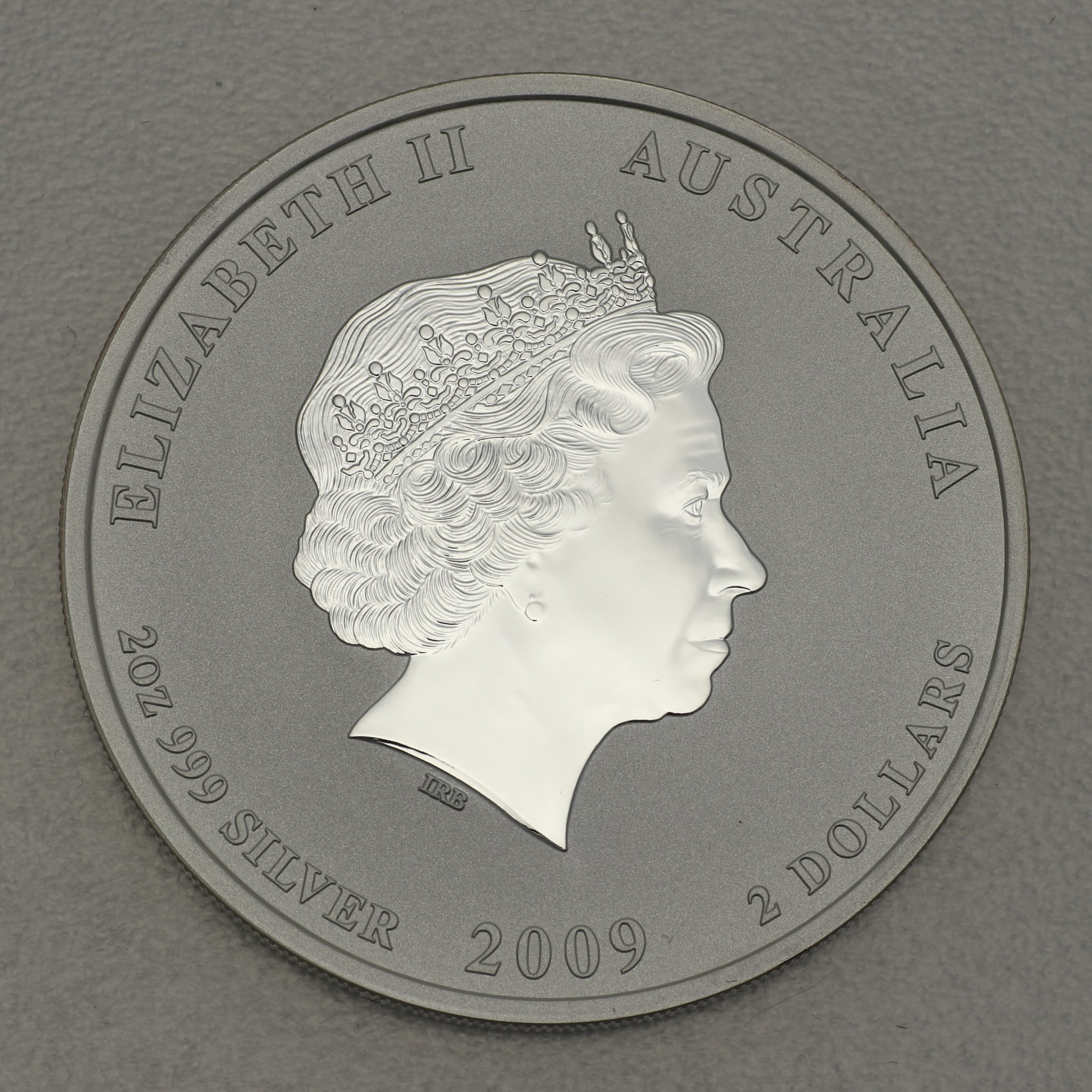 Silbermünze 2oz "Ochse" 2009 Lunar II – Year of the Ox (Australien) - Detailansicht 1