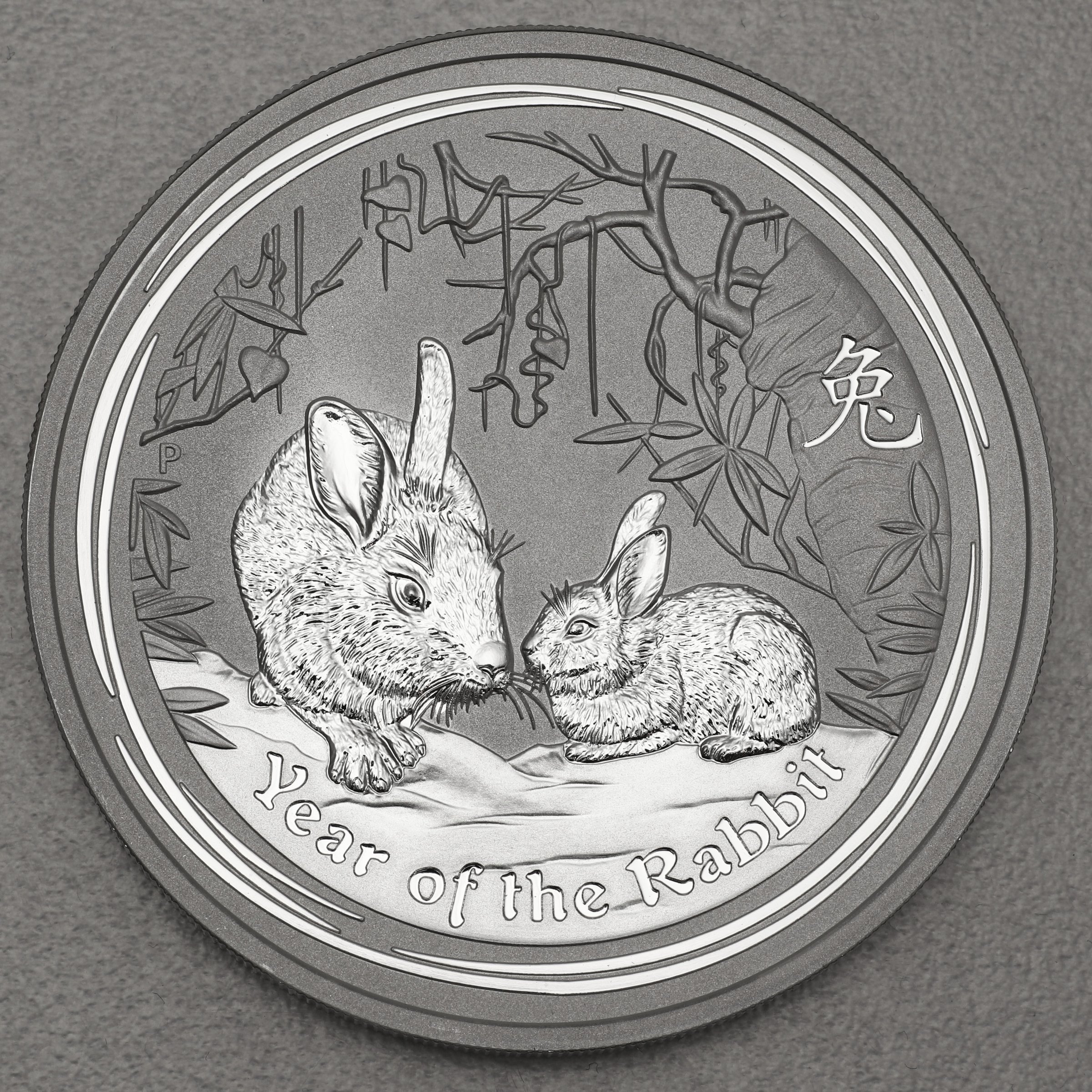 Silbermünze 5oz "Hase" 2011 Lunar II – Year of the Rabbit diff. (Australien) - Hauptansicht