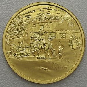 Goldmünze 200 Dollar "The Habitant Farm" 2001 (Kanada) - Hauptansicht