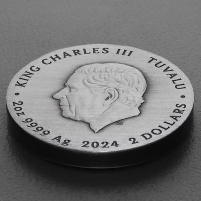 Silbermünze 2oz "Frida Kahlo" 2024 (AF/koloriert) (Tuvalu) - Miniaturansicht 4