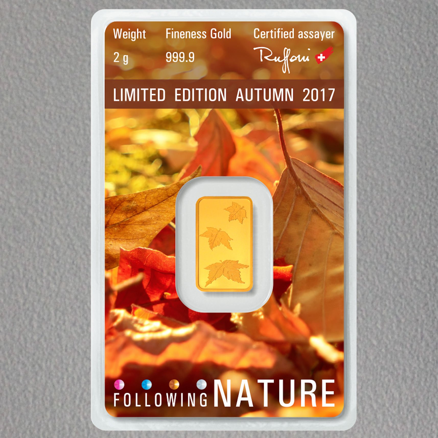 Goldbarren (4x 2g) "Following Nature" ARGOR - Detailansicht 2