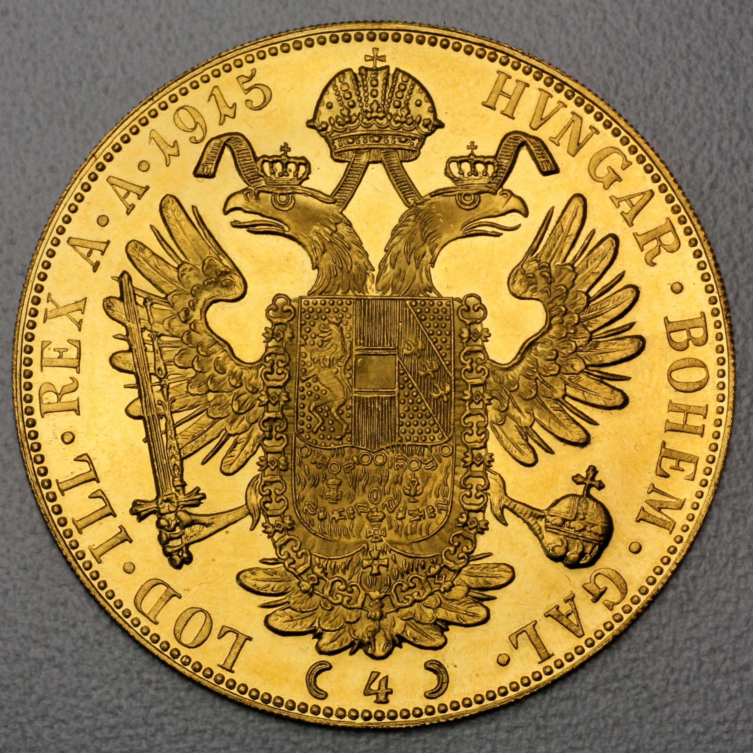 Goldmünze "4 Dukaten" (Österreich) - Detailansicht 1