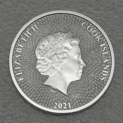 Silbermünze 1/10oz "Silver Star" 2021 diff. (Cook Islands) - Miniaturansicht 2