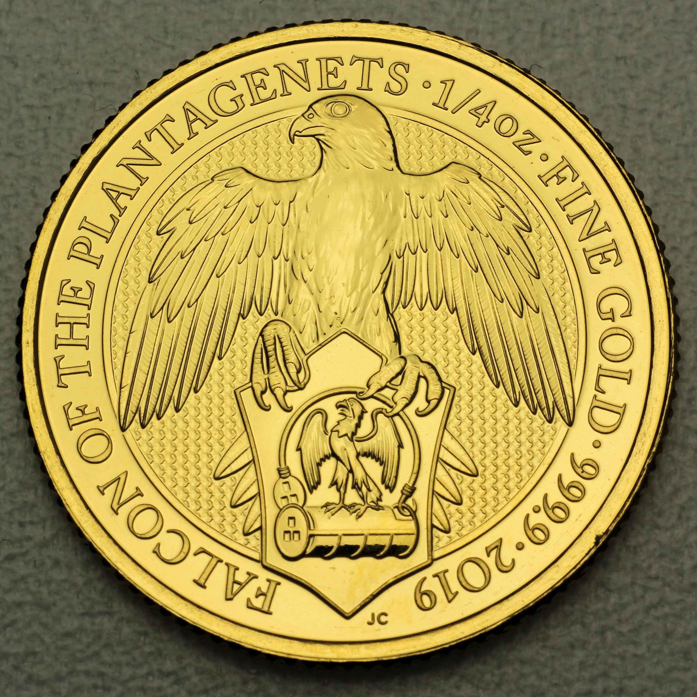 Goldmünze 1/4oz "Falcon of the Plantagenets" 2019 The Queen s Beasts (Großbritannien) - Hauptansicht