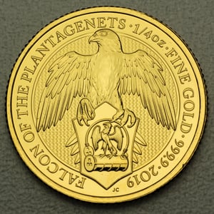 Goldmünze 1/4oz "Falcon of the Plantagenets" 2019 The Queen s Beasts (Großbritannien) - Hauptansicht