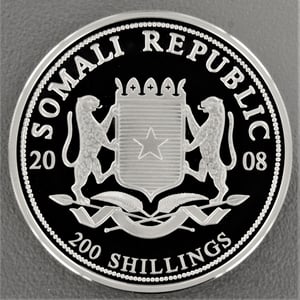 Silbermünze 2oz "Elefant" 2008 African Wildlife (Somalia) - Miniaturansicht 2