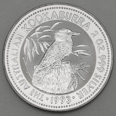 Silbermünze 2oz "Kookaburra" 1993 (Australien) - Miniaturansicht 1
