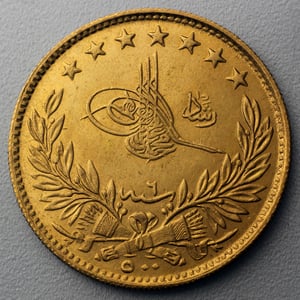 Goldmünze 500 Piaster "Tughra" (Türkei) - Hauptansicht