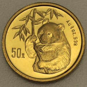 Goldmünze 1/2oz "Panda" 1995 (China) - Hauptansicht