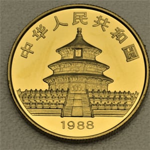 Goldmünze 1/2oz "Panda" 1988 (China) - Miniaturansicht 2