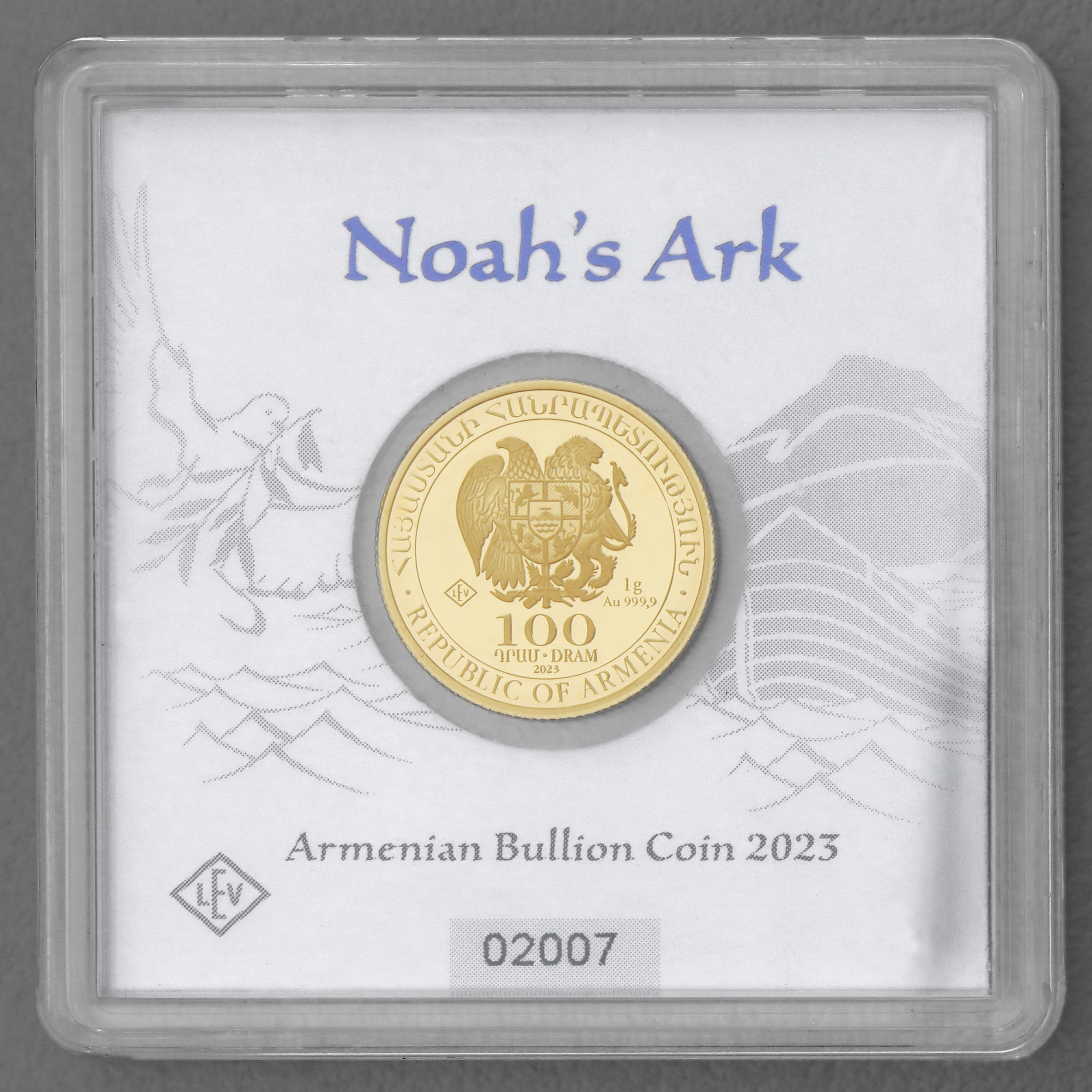 Goldmünze 1g "Arche Noah" 2023 (Armenien) - Detailansicht 3