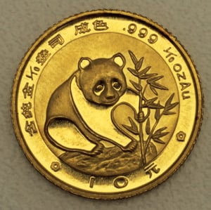 Goldmünze 1/10oz "Panda" 1988 (China) - Hauptansicht