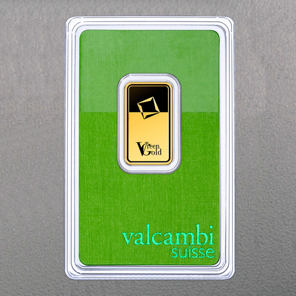 Goldbarren 10g "Green Gold" VALCAMBI (999,9 Au) - Detailansicht 1
