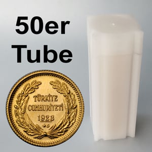 Goldmünze 50x "100 Piaster Atatürk" Tube (Türkei) - Hauptansicht