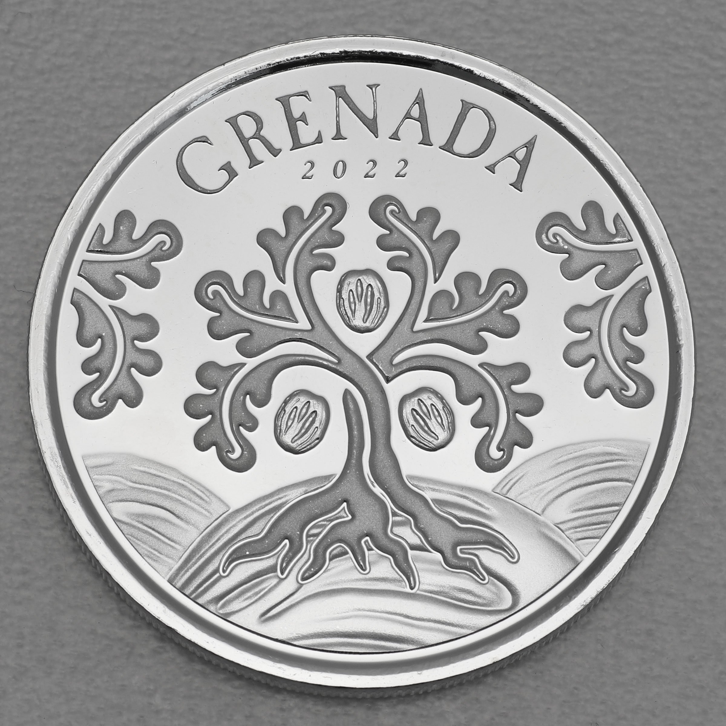 Silbermünze 1oz "Nutmeg Tree" 2022 Eastern Caribbean 8 (Grenada) - Hauptansicht