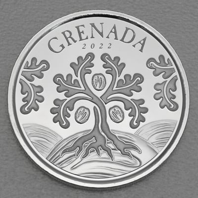 Silbermünze 1oz "Nutmeg Tree" 2022 Eastern Caribbean 8 (Grenada) - Miniaturansicht 1