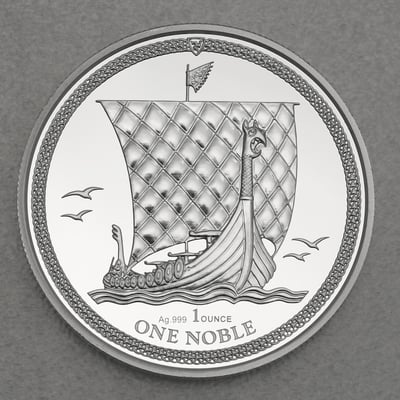 Silbermünze 1oz "One Noble" 2018 (Isle of Man) - Miniaturansicht 1