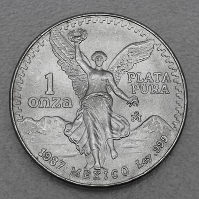 Silbermünze 1oz "Libertad" 1987 (Mexiko) - Hauptansicht