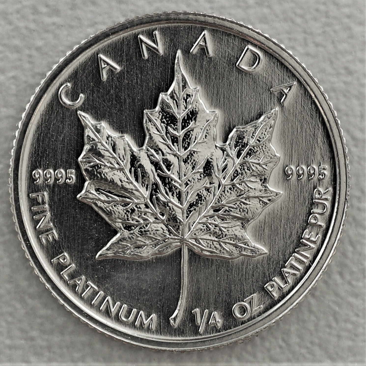 Platinmünze 1/4oz "Maple Leaf" diff. (Kanada) - Detailansicht 1
