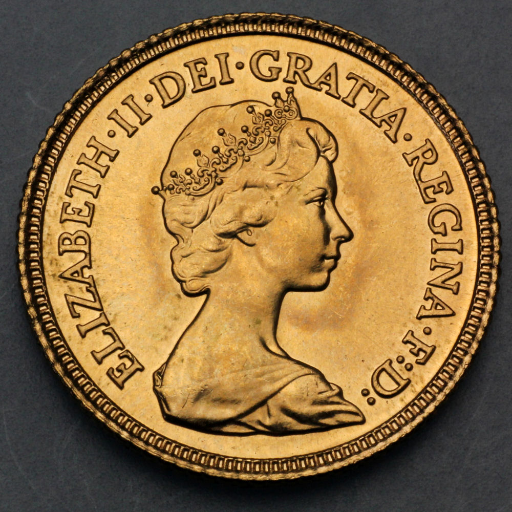 Goldmünze 1/2 Sovereign "Elizabeth II." (Großbritannien) - Detailansicht 2