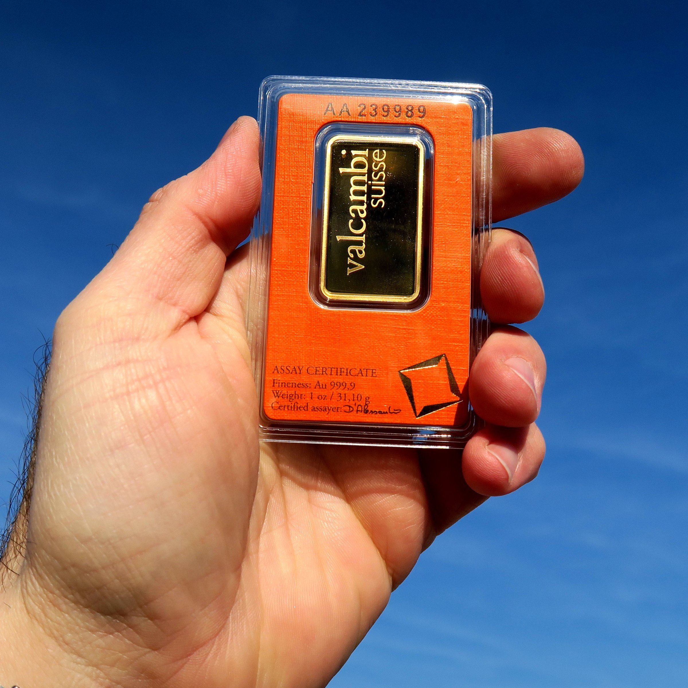 Goldbarren 25x 1oz VALCAMBI (Masterbox) - Detailansicht 6