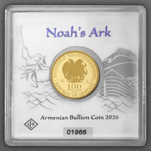 Goldmünze 1g "Arche Noah" aktueller Jahrgang (Armenien) - Miniaturansicht 4