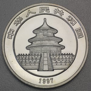Silbermünze 1oz "Panda" 1997 (China) - Miniaturansicht 2