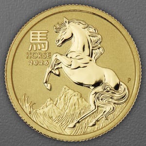 Goldmünze 1/10oz "Pferd" 2026 Lunar III – Year of the Horse (Australien) - Hauptansicht
