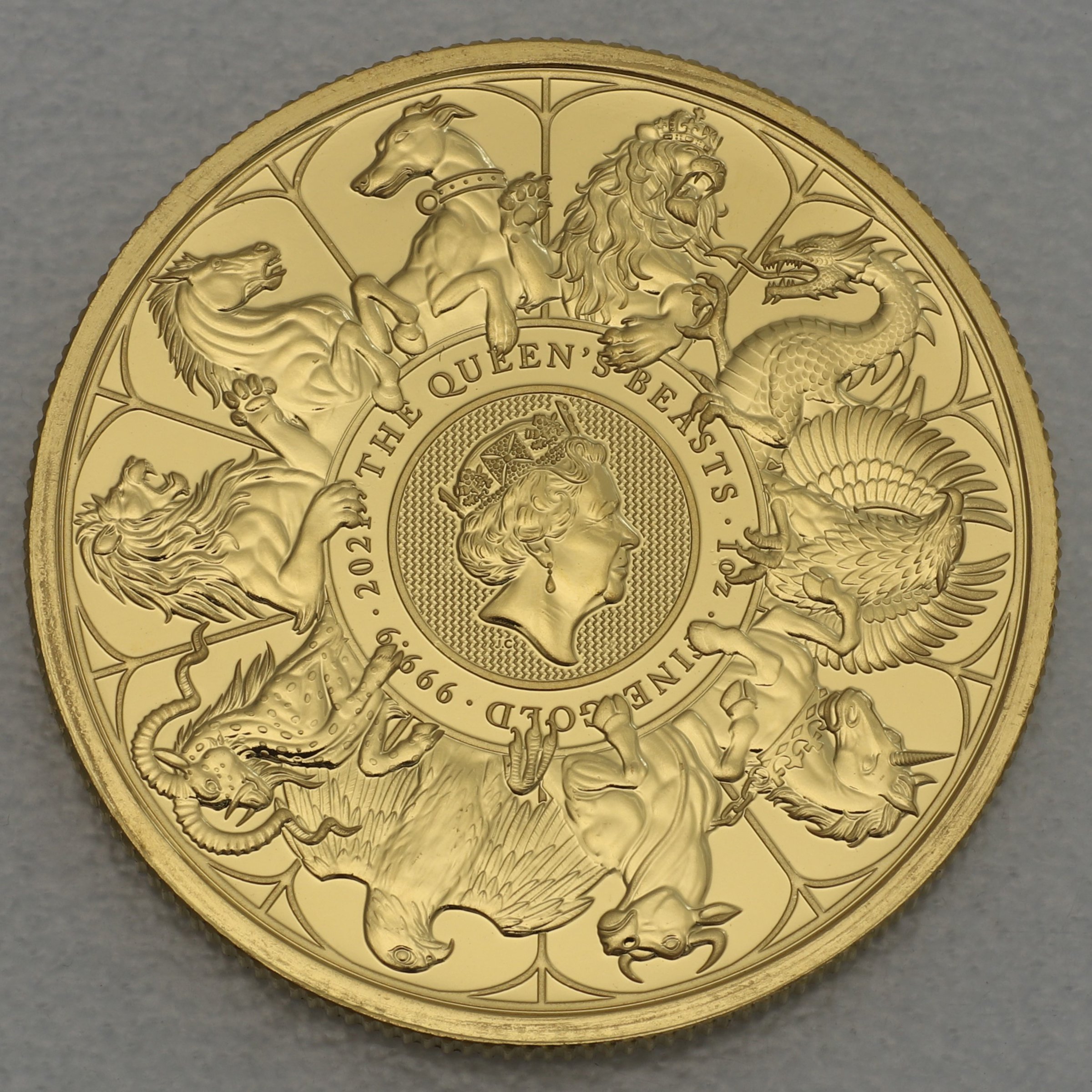 Goldmünze 1oz "Completer Coin" 2021 The Queen s Beasts (Großbritannien) - Hauptansicht