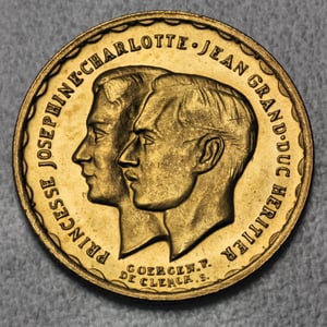 Goldmünze 20 Francs 1953 (Luxemburg) - Hauptansicht