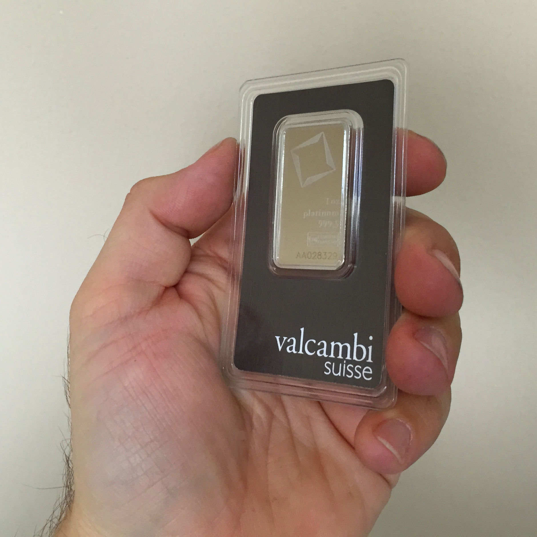 Platinbarren 1oz VALCAMBI (Pt) - Detailansicht 3