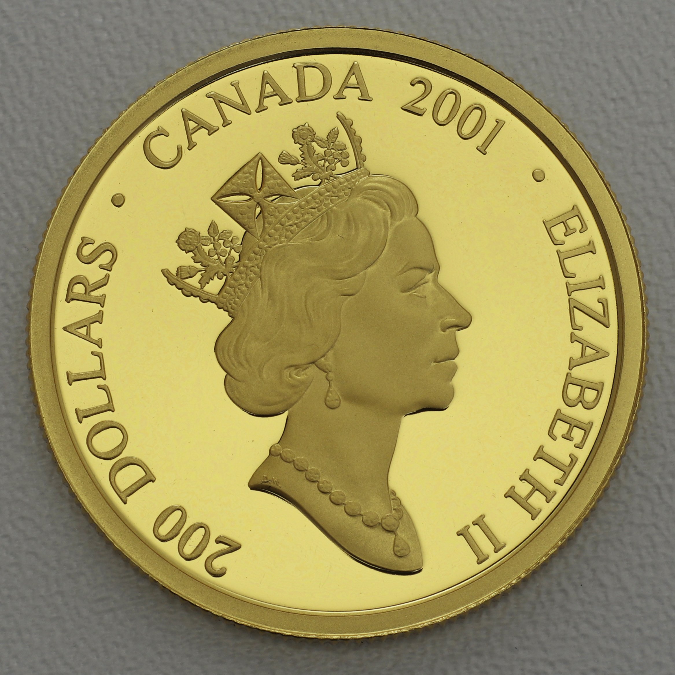 Goldmünze 200 Dollar "The Habitant Farm" 2001 (Kanada) - Detailansicht 1