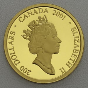 Goldmünze 200 Dollar "The Habitant Farm" 2001 (Kanada) - Miniaturansicht 2
