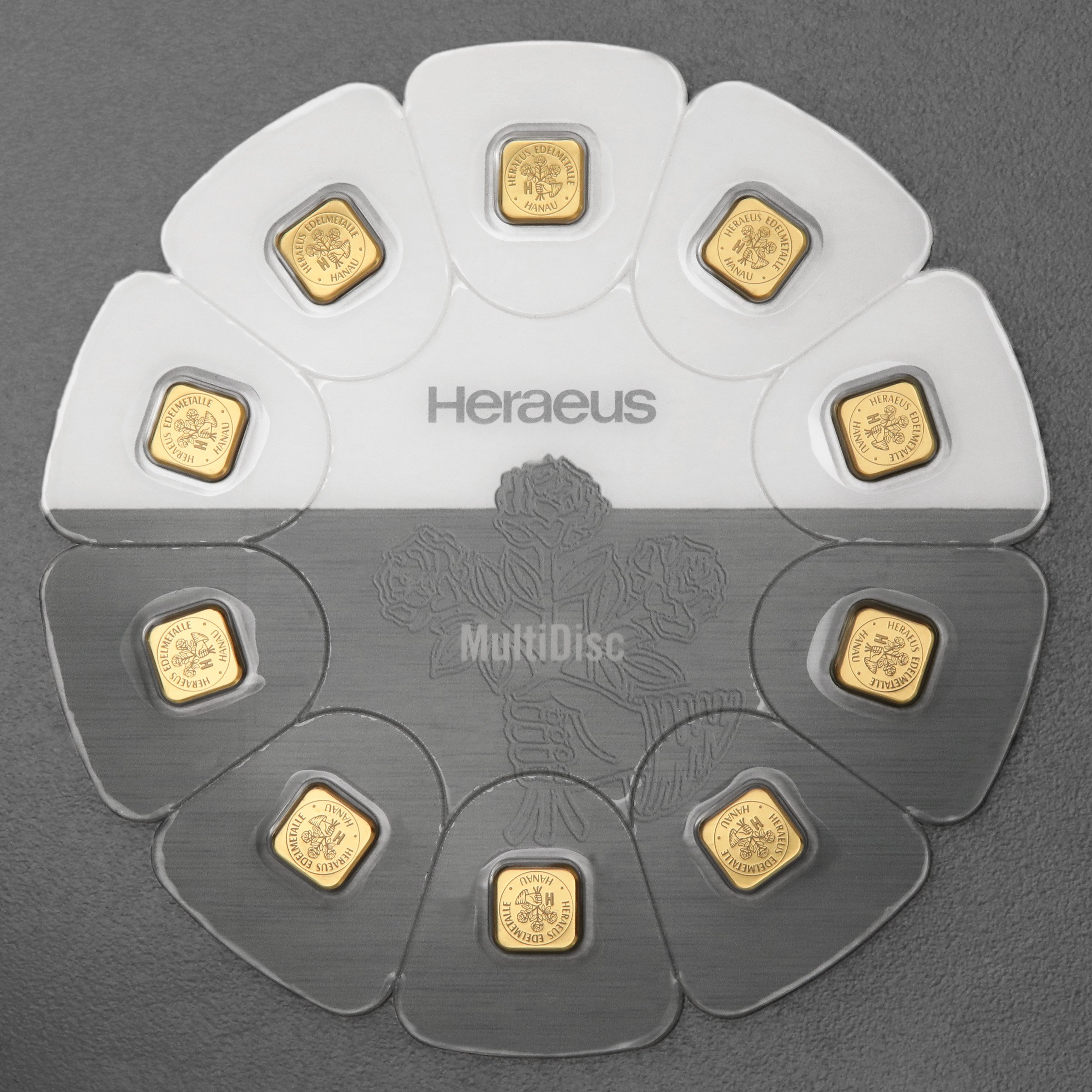 Goldbarren "MultiDisc" (10x 1g Gold) HERAEUS - Hauptansicht