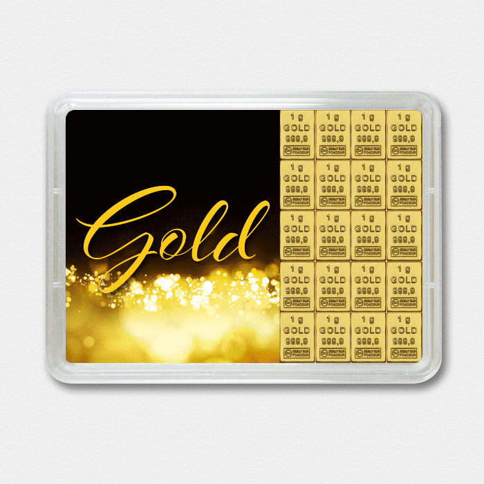 Goldbarren 20g "Gold statt Geld" (Flip) - Hauptansicht