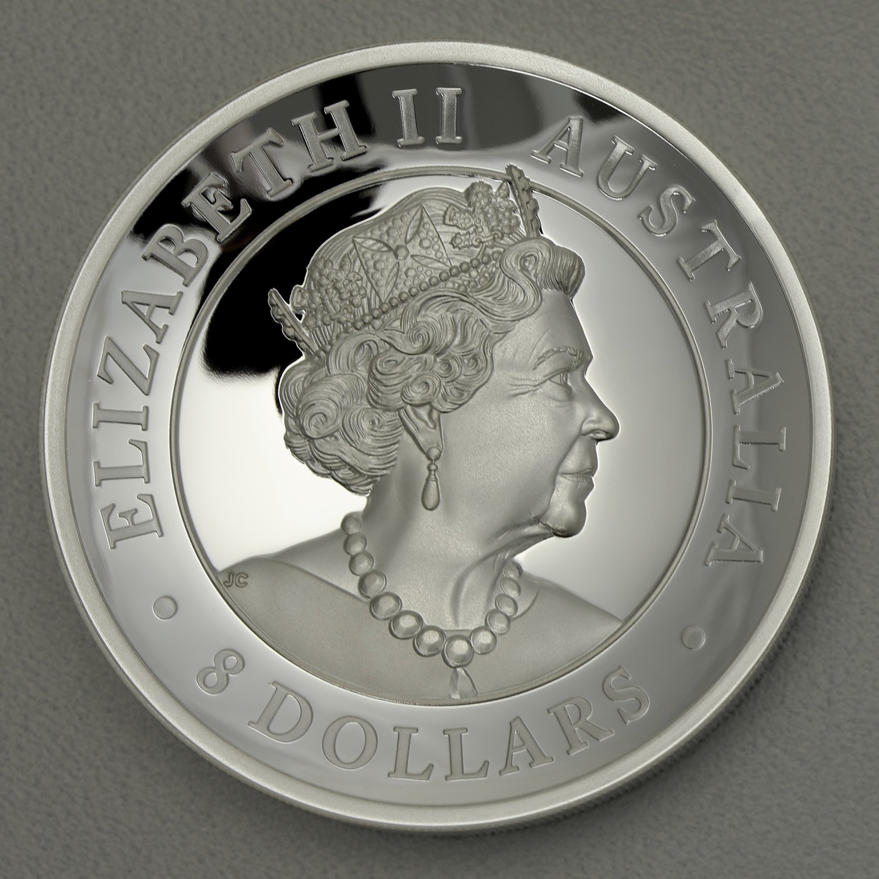 Silbermünze 5oz "Australian Kangaroo" 2019 (PP/HR) (Australien) - Detailansicht 1